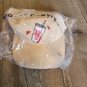 Stoney Clover Lane Cream Cap with Red Tag